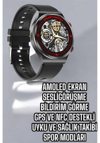 Resim Bluetooth Bağlantılı Akıllı Saat Tüm Telefonlara Uyumlu Değiştirilebilir Kordon 