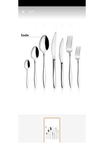 Resim Carmen Çelik 89 Parça Çatal Kaşık Bıçak Seti Gold 