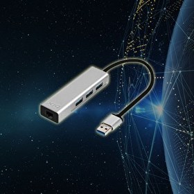 Resim Bix BX06HB USB 3.0 To 3 USB Gigabit Ethernet Çevirici 