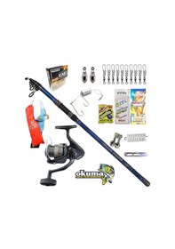 Resim Revenger Rv-55 Kendo Blue Bass 420cm 100-250gr Profesyonel Surf Kıyı Olta Takımı Seti 