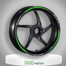 Resim Florasan Yeşil Bajaj Dominar Uyumlu Büyük 1 Set Jant Şeridi 