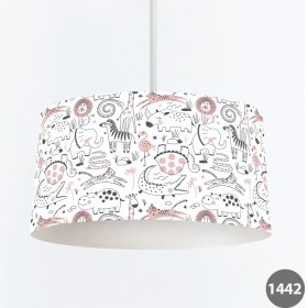 Resim instababyrooms Çocuk Odası Dijital Baskılı Dekoratif Sarkıt Avize Model 1442 