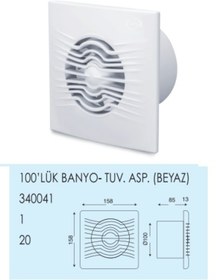 Resim TP ELEKTRİK 100'lük Aspiratör 