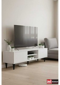 Resim Aspen 18 Cm Siyah 4'lü Set Koltuk Baza Dolap Tv Ünitesi Yatak Odası Konsol Ayağı Siyah 