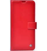 Resim Mi 13t Pro Kılıf Hgea Kar Deluxe Kapaklı Kılıf - Kırmızı Kirmizi 