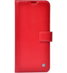 Resim Mi 13t Pro Kılıf Hgea Kar Deluxe Kapaklı Kılıf - Kırmızı Kirmizi 