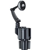 Resim Çok İşlevli Araba Bardak Tutucu Araba Vantilatörü Atmosfer Işığı 3 Kademeli Rüzgar Ayarı Tak Ve Çalıştır Genişletilebilir Taban 12v/24v Araba İçin 