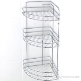 Resim Cleanmix Banyo Köşe Raf Üçlü 