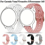 Resim Sunshine022 Garmin Venu Vivoactive 5 Forerunner 165 Huawei Galaxy Watch 7 6 5 4 Uyumlu 20mm Açık Mavi Silikon Spor Kayış 