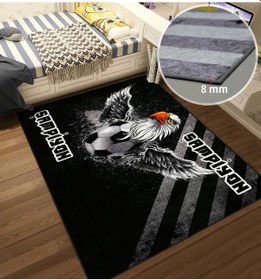 Resim Taraftar Çocuk Odası Halısı Çok Renkli 