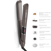 Resim Arzum Vizon Renkli Saç Düzleştirici, parlak ve pürüzsüz saçlar için ideal, seramik plakalı 