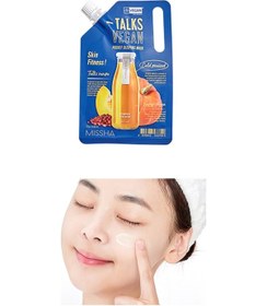 Resim Missha Bir Görünüm Sunan Vegan Uyku Maskesi Talks Vegan Squeeze Pocket Sleeping Mask(Skin Fitness) 