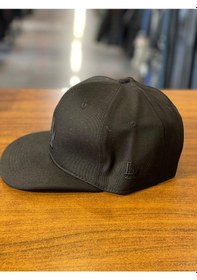 Resim La Lakers Siyah Nakışlı Hiphop Snapback Rapper Basket Cap Şapka 