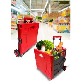 Resim Staxx Katlanır Koli Yük Paket Taşıma El Arabası Fuar Arabası 80kg 