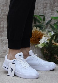 Resim U.S. Polo Assn. U.S. Polo Assn. Sampo 4FX Beyaz Orijinal Ürün Sneaker Spor Ayakkabı 