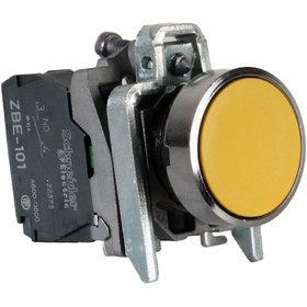Resim Schneider 22MM 1NA Metal Sarı Yaylı Buton - XB4BA51 