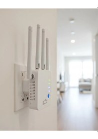 Resim 4 Antenli Wifi & İnternet Güçlendirici Mini Router Geniş Kapsama,sinyal Güçlendirici 