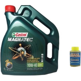 Resim Castrol Magnatec 10W-40 A3/B4 Motor Yağı 4 L + Cam Suyu 80 ML 