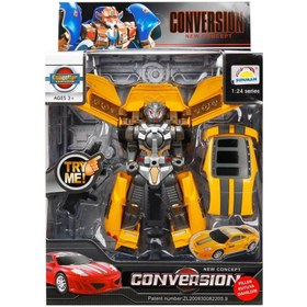 Resim Nessiworld 1:24 Sesli ve Işıklı Dönüşebilen Robot 22 cm 