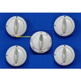 Resim Beko Uyumlu Fırın Ocak Düğme 5 Li Takım Geçme Kısmı Dar Tip - 453264237 