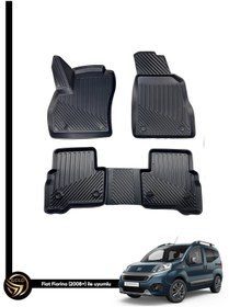 Resim Black Gold Fiat Fiorino Ile Birebir Uyumlu Ruins 3d Havuzlu Paspas 