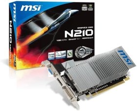 Resim MSI VGA N210-1GD3/LP GT210 1GB DDR3 64B DX12 PCIE 2.0 X16 (1XVGA 1XDVI 1XHDMI) 