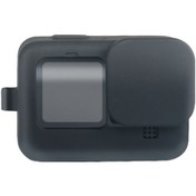 Resim Siyah-gopro Hero 9 Için Silikon Kapak Kamera Siyah Kol Konut Case Çerçeve Kordon Aksesuarı Go Pro 9 Için Kılıf 