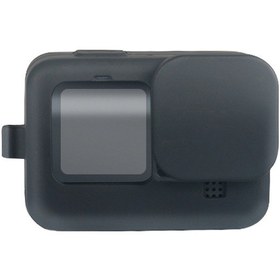 Resim Siyah-gopro Hero 9 Için Silikon Kapak Kamera Siyah Kol Konut Case Çerçeve Kordon Aksesuarı Go Pro 9 Için Kılıf 
