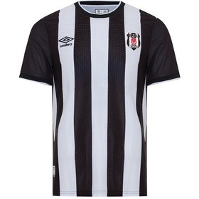 Resim Beşiktaş Umbro Lisanslı Çubuklu Forma Siyah - Beyaz 