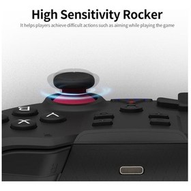 Resim Bloomnest Çift Motorlu Titreşimli Kablosuz Bt Gamepad, Jiroskop, Switch/switch Lite Uyumlu Mavi-kırmızı 