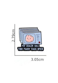 Resim Dehb-too Many Tabs Open Rozet Açık Pembe 