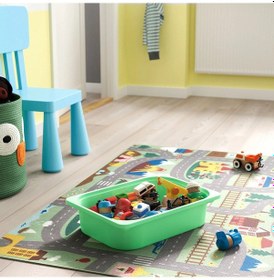 Resim 3 Adet Plastik Saklama Düzenleme Kutusu 42x30x10cm İkea 3'lü Kutu 