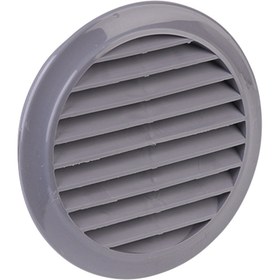 Resim İlöz Yuvarlak Dış Duvar Izgarası Çap 100 mm Gri 