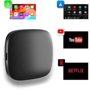 Resim RUGGED Carplay Wireless Android Multimedya Kablosuz Bağlantı Cihazı 4 Çekirdekli Akıcı Full Hd 1080P Wifi 