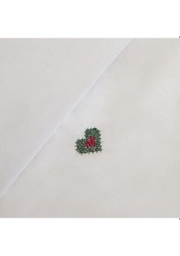 Resim Karaca Home Amour Mio %100 Pamuk Çift Kişilik Nakışlı Nevresim Takımı Beyaz Beyaz 