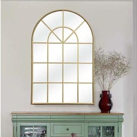 Resim Windowpane Duvar Aynası Gold 