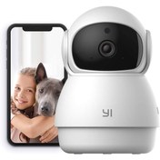 Resim YI Pan-tilt Güvenlik Kamerası, 360 Derece 2.4g Gece Görüşlü Akıllı Kapalı Evcil Köpek Kedi Kamerası 