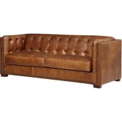 Resim 3A Mobilya Vintage Light Brown Leather 3A Tuxedo Kanepe 