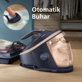 Resim Philips Perfectcare Buhar Kazanlı Ütü 7000 Serisi, 650G Sürekli Buhar, Steamglide Elite Taban, Otomatik Akıllı Buhar (PSG7300/20) 