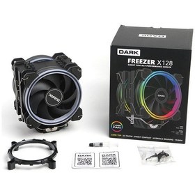 Resim Dark Freezer X128. 2X12Cm Frgb Led'Li. Intel & Amd Uyumlu 