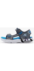Resim Skechers S-Lights: Creature-Splash Büyük Erkek Çocuk Gri Işıklı Sandalet 400614l Ccbl 