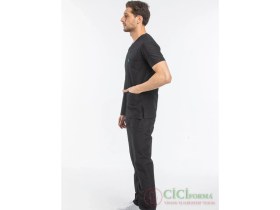 Resim Cici Forma Zarf Yaka Siyah Erkek Takım 