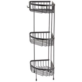 Resim System Siyah Köşe Üçlü Duş Rafı (BA3014 047 AL6) 