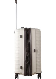 Resim Mçs V379 Pp Y.üretim Pp Valiz 55 Cm + 65 Cm Siyah Set Kemik-acı Kahve 