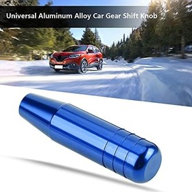 Resim Araba Vites Topuzu Çubuğu, 13 cm Evrensel Şanzıman Vites Kolu Kno Alüminyum Alaşımlı Araba Manuel Vites Topuzu Kolu Vites Kolu (Mavi) 