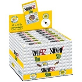 Resim Süzen92 Süper Güçlü Filtreli Ağızlık Slim 27'li + Süper Slim 3'lü x 12 Paket 