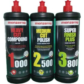 Resim Menzerna 1000 2500 3800 Pasta Hare Seti 1 lt 