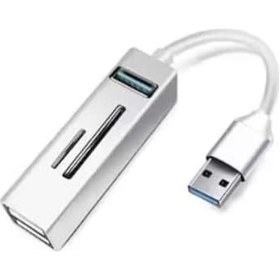 Resim Büro Ev Ofis Cihazları İçin Usb Card Reader Hub 