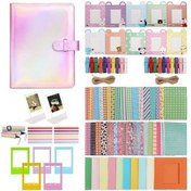 Resim Cbtx Pu Deri Albümlü Anlık Kamera Parçaları Uyumlu Aksesuar Kiti, Akrilik Fotoğraf Çerçeveleri, Çıkartmalar - Fantezi Pembe 