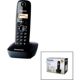 Resim TKÇ Panasonic KX-TG1611 Siyah - Oval Kablosuz Dijital Telsiz Telefon 